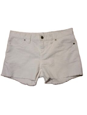 Carve Designs Oahu White Shorts 4  Cordoroy Frayed Hem Buttery Soft Quiet Luxury
